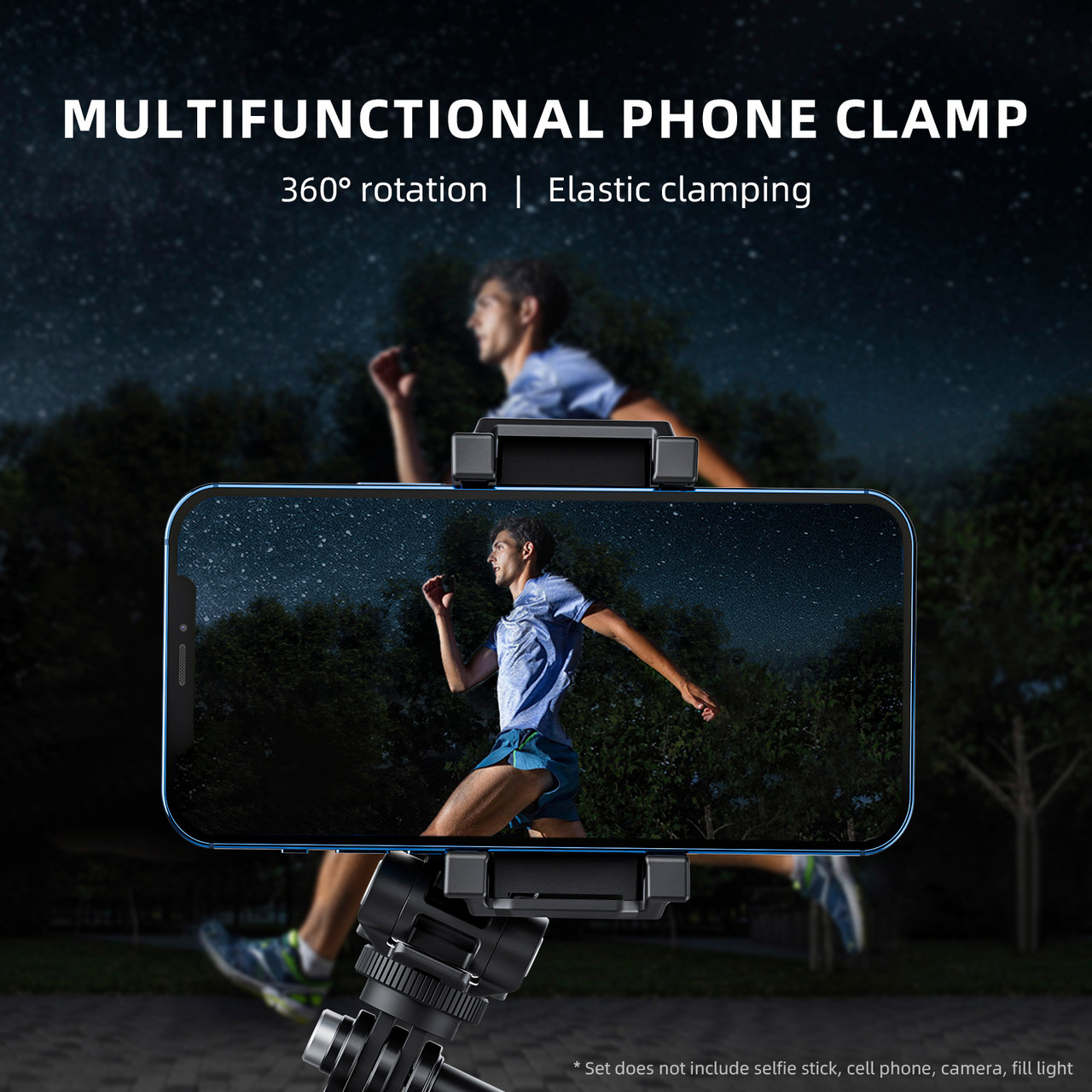 テレビ S Multi-function Mobile Phone Holder 360 Degree Rotating Cold Shoe