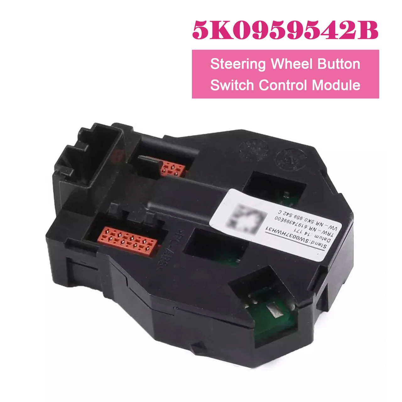 5K095942B ステアリングホイールボタンスイッチコントロールモジュール（V VW Golf Jetta Tiguan Steering Wheel Button Switch Control Module