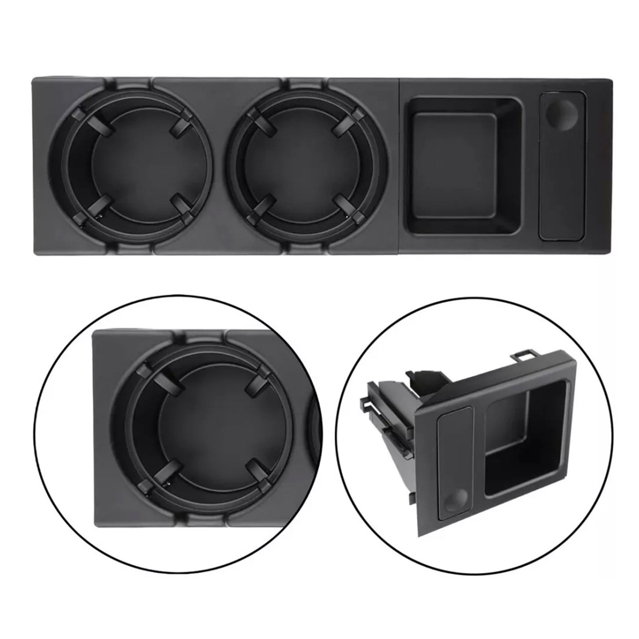 2001-2006 BMW M3 Front Center Console Cup Holder Coin Holder Black 51168217953 Generic