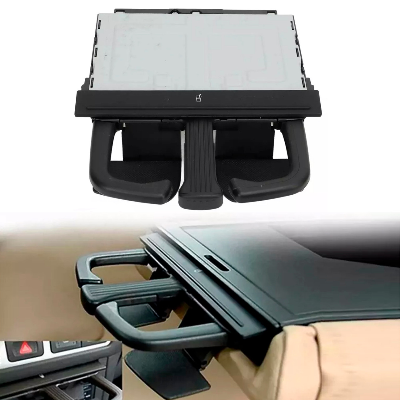ナベパパ　チョロQ5台 2007-2013 Audi Q5 Q7 Folding Car Center Console Cup Holder