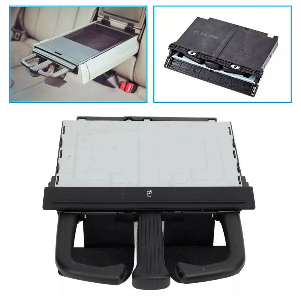 2007-2013 Audi Q5 Q7 Folding Car Center Console Cup Holder