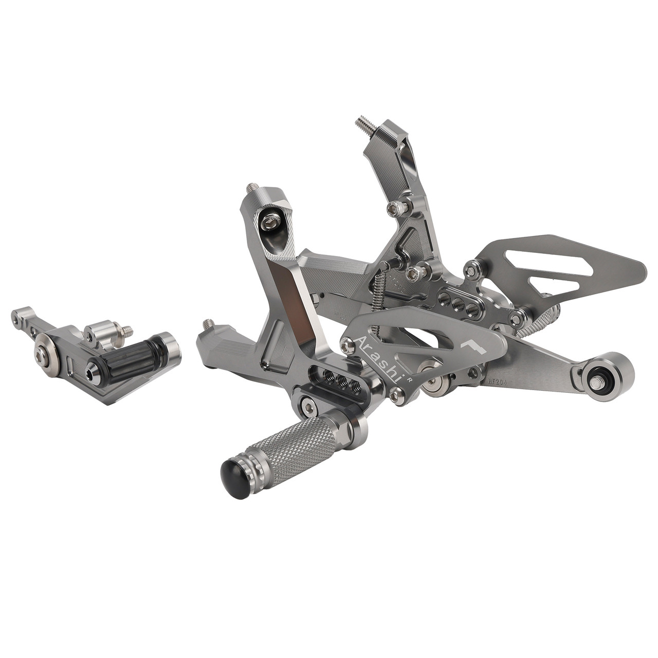 2019-2024 BMW S1000RR Adjustable CNC Rider Rearsets Footrest Foot Rest Pegs Gray Generic