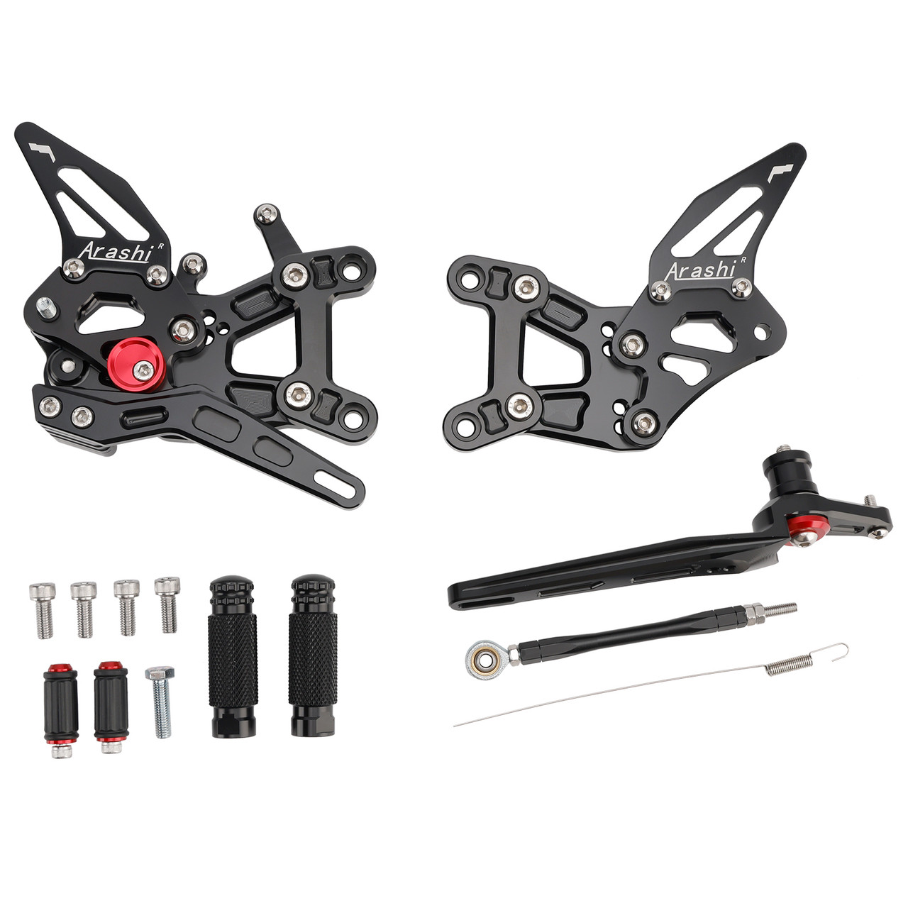 2021-2025 Honda CBR1000RR-R Fireblade SP Adjustable CNC Rider Rearsets Footrest Foot Rest Pegs Black Generic 2021-2025 Honda CBR1000RR-R Fireblade SP Adjustable CNC Rider Rearsets Footrest Foot Rest Pegs Black Generic