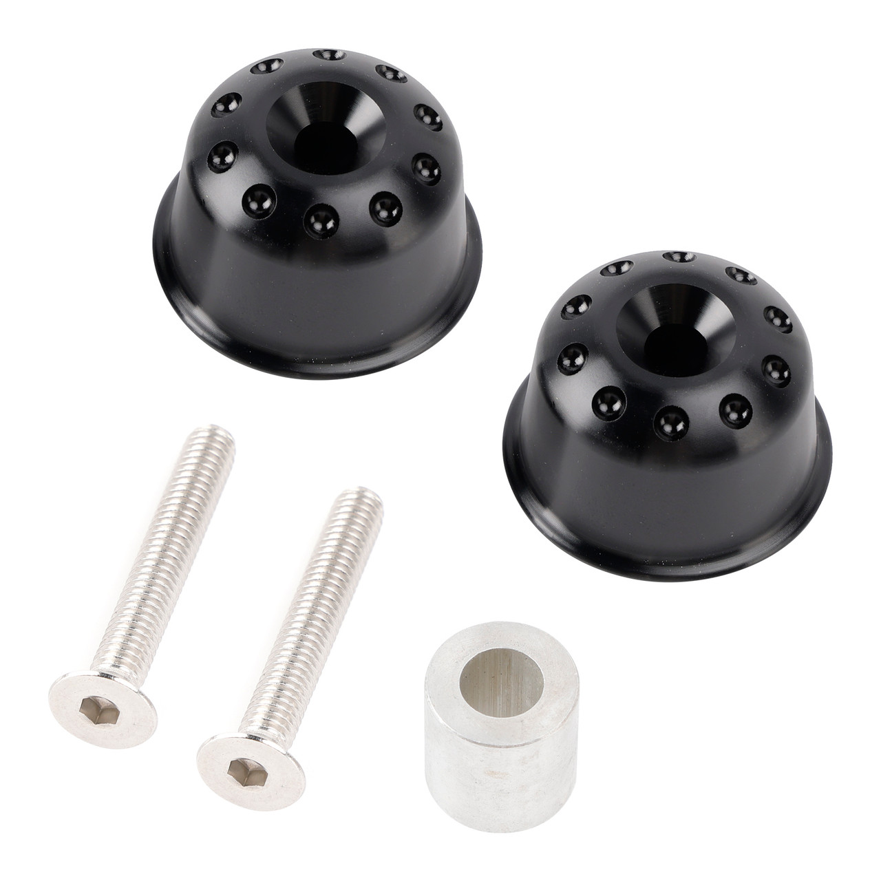 1998-2024 Honda CB 250 300 1000 R CBR 250 600 RR CNC Aluminum Handlebar End Weights Black Generic