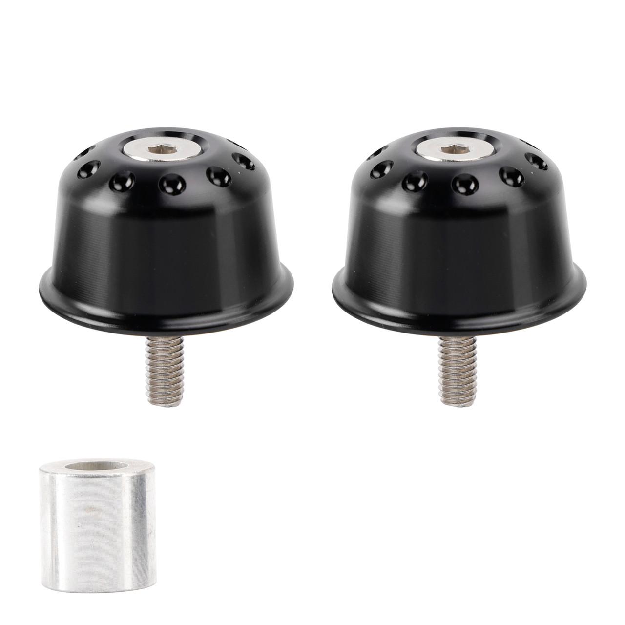 2018-2024 Husqvarna Svartpilen 125 200 250 401 CNC Aluminum Handlebar End Weights Black Generic