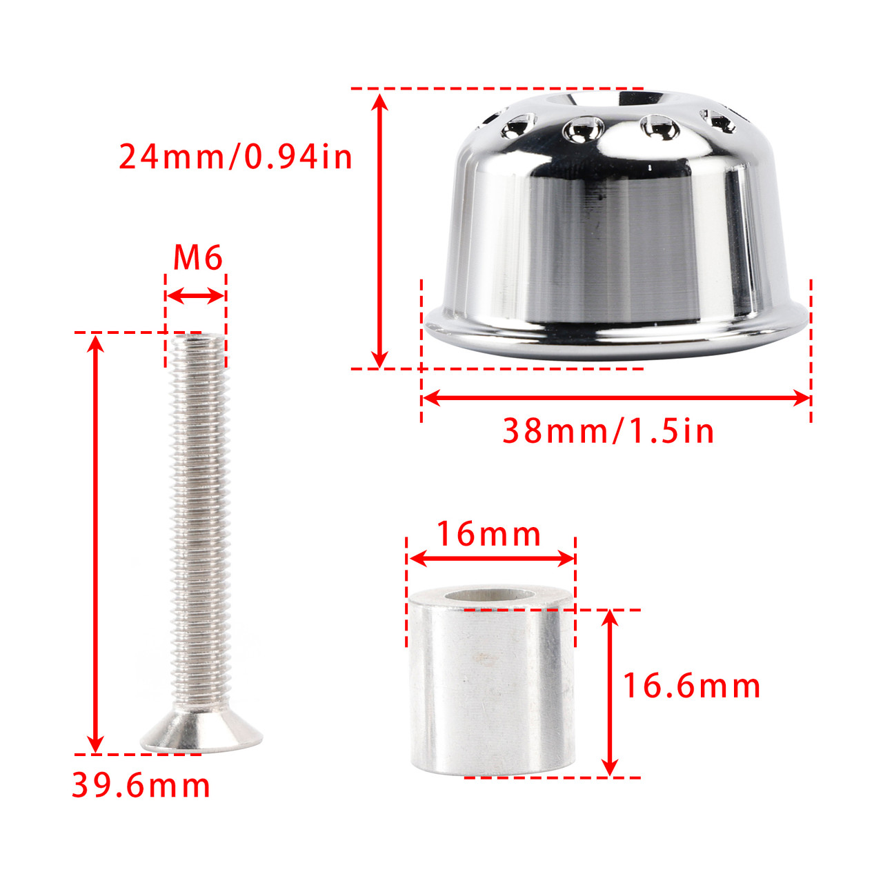 2017-2024 Bonneville T100 / T120 CNC Aluminum Handlebar End Weights Silver Generic