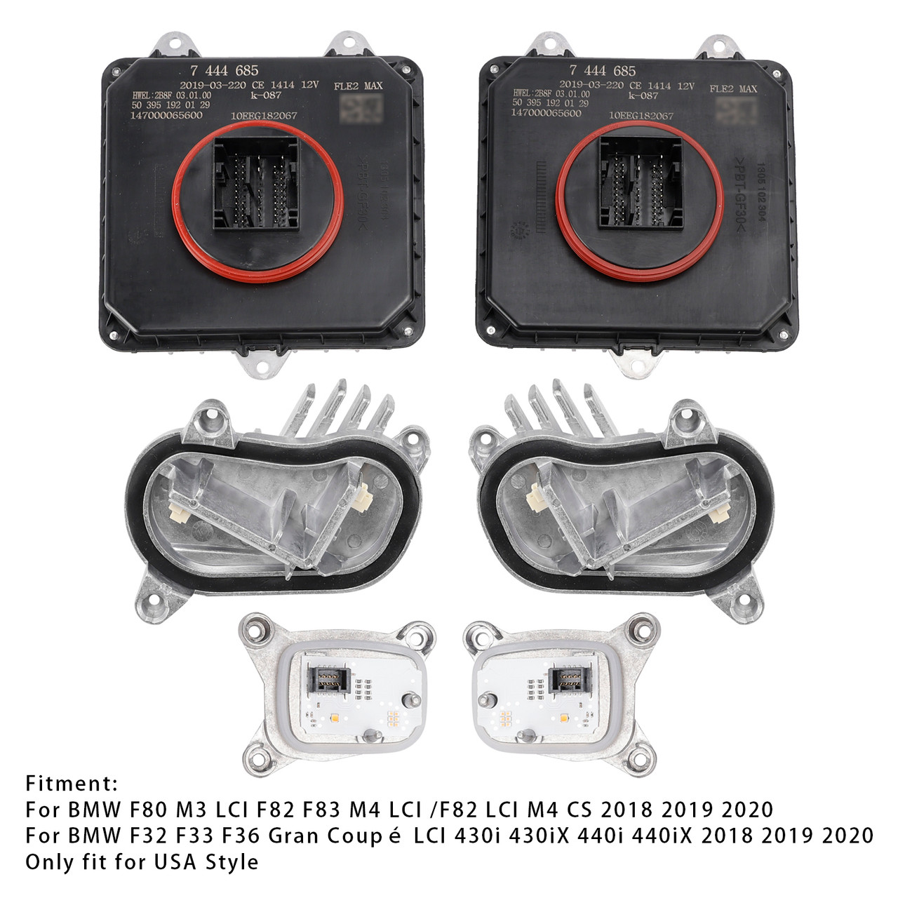 2018-2020 BMW M3 M4 F80 F82 F83 LCI Adaptive LED Headlight Control