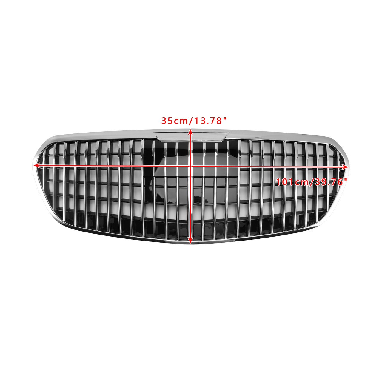2021-2023 Mercedes Benz S Class W223 S480 S580 S680 Front Bumper Grille(With Letters) Chrome Generic