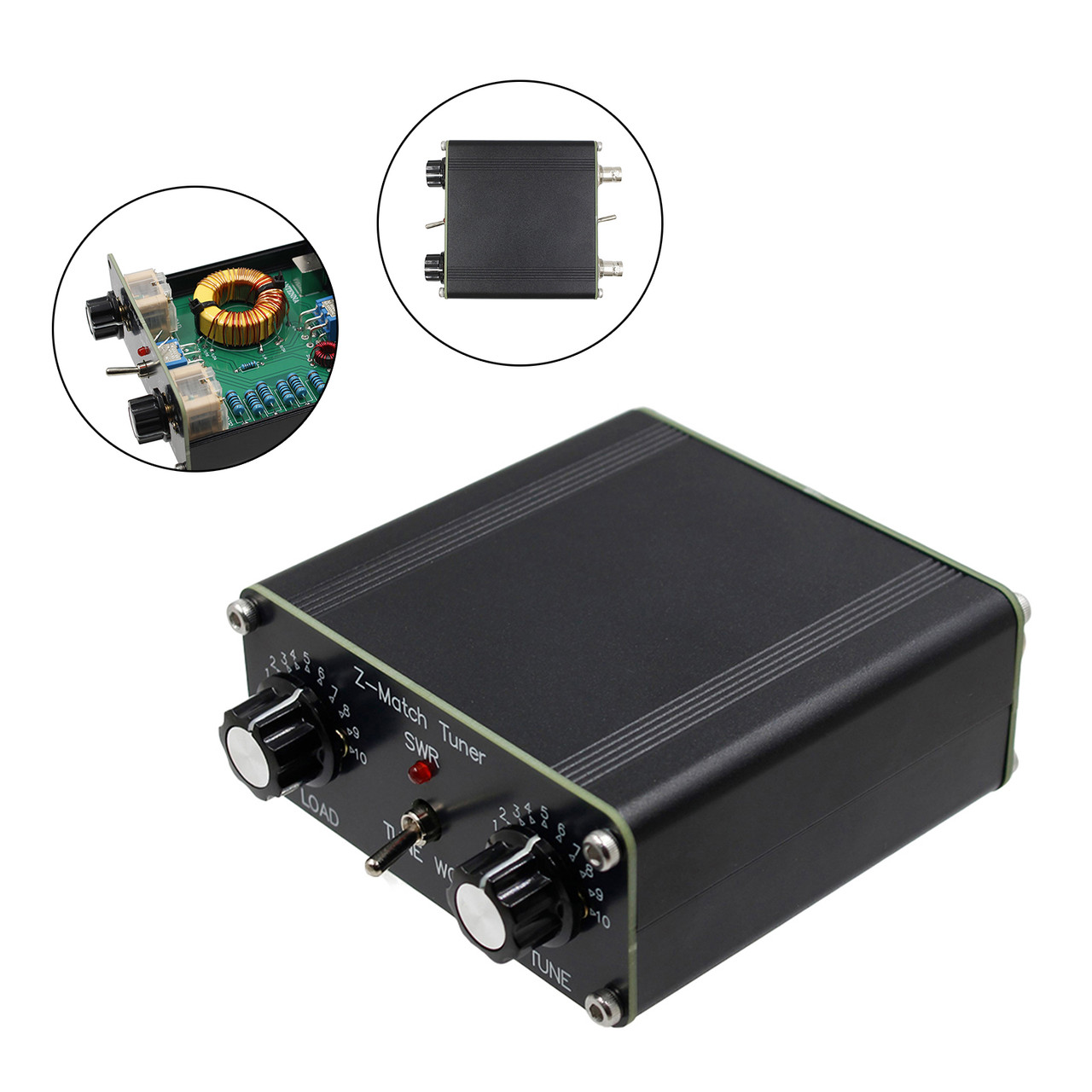 Z-Match QRP Manual Tuner Antenna Tuner HAM Adapter 3-28 MHz BNC
