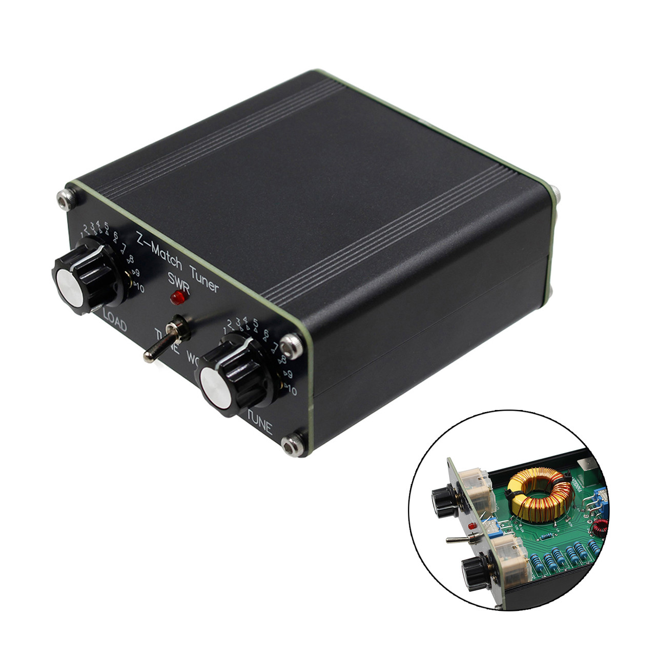 Z-Match QRP Manual Tuner Antenna Tuner HAM Adapter 3-28 MHz BNC