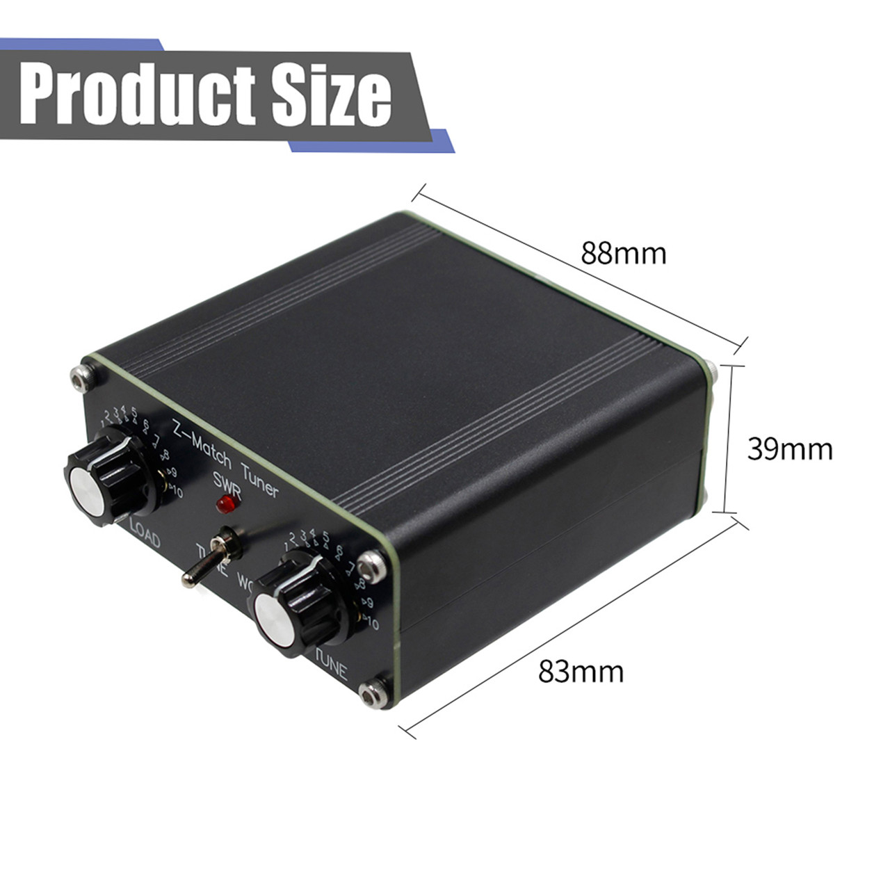 Z-Match QRP Manual Tuner Antenna Tuner HAM Adapter 3-28 MHz BNC