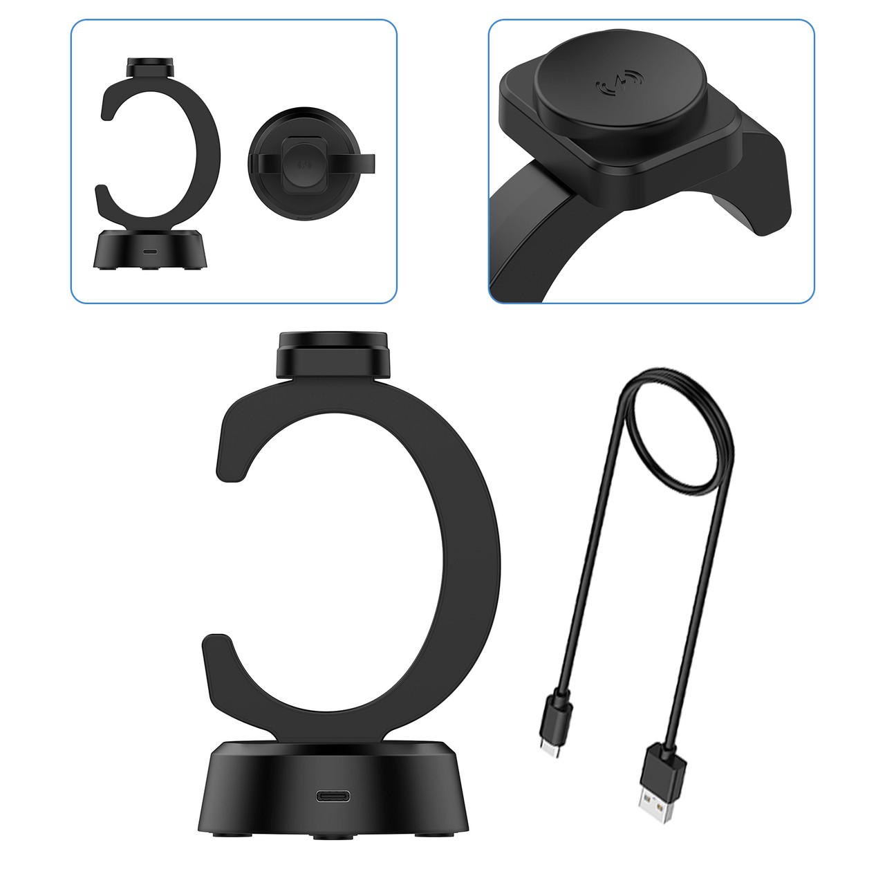 Watch C-Shaped Wireless Charging Dock Stand For Ultra/7/FE/6/6 classic/5/5 pro/4 Watch C-Shaped Wireless Charging Dock Stand For Ultra/7/FE/6/6 classic/5/5 pro/4