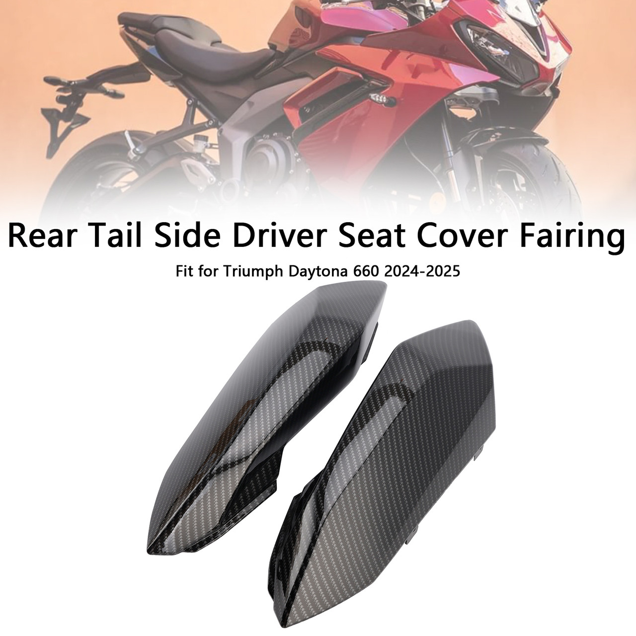2024-2025 Triumph Daytona 660 Rear Tail Side Driver Seat Cover Fairing Generic 2024-2025 Triumph Daytona 660 Rear Tail Side Driver Seat Cover Fairing Generic