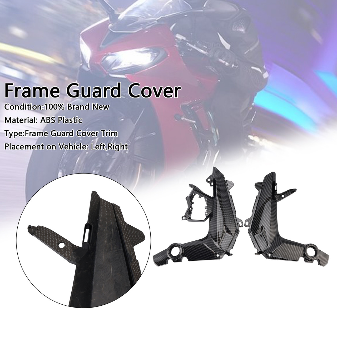 2024-2025 Triumph Daytona 660 Frame Guard Cover Generic
