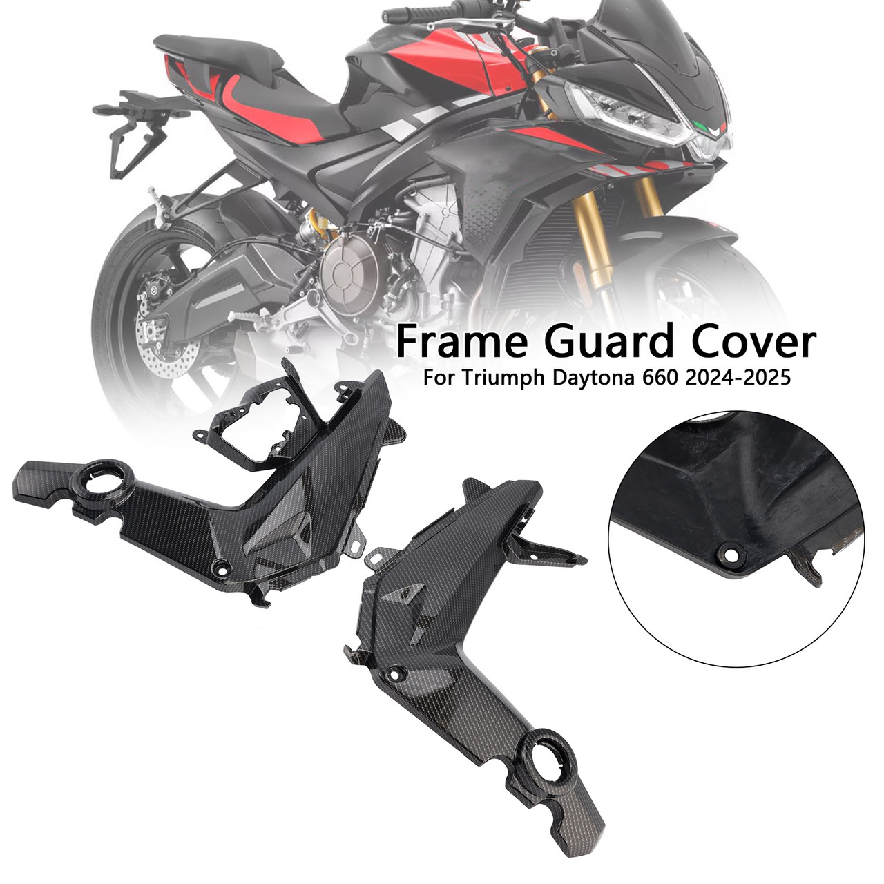 2024-2025 Triumph Daytona 660 Frame Guard Cover Generic - Mad Hornets