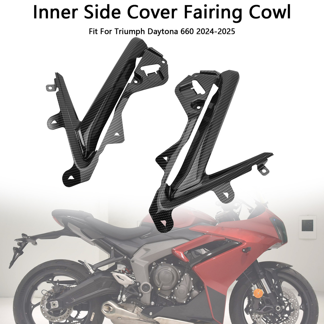 2024-2025 Triumph Daytona 660 Inner Side Cover Fairing Cowl Generic 2024-2025 Triumph Daytona 660 Inner Side Cover Fairing Cowl Generic
