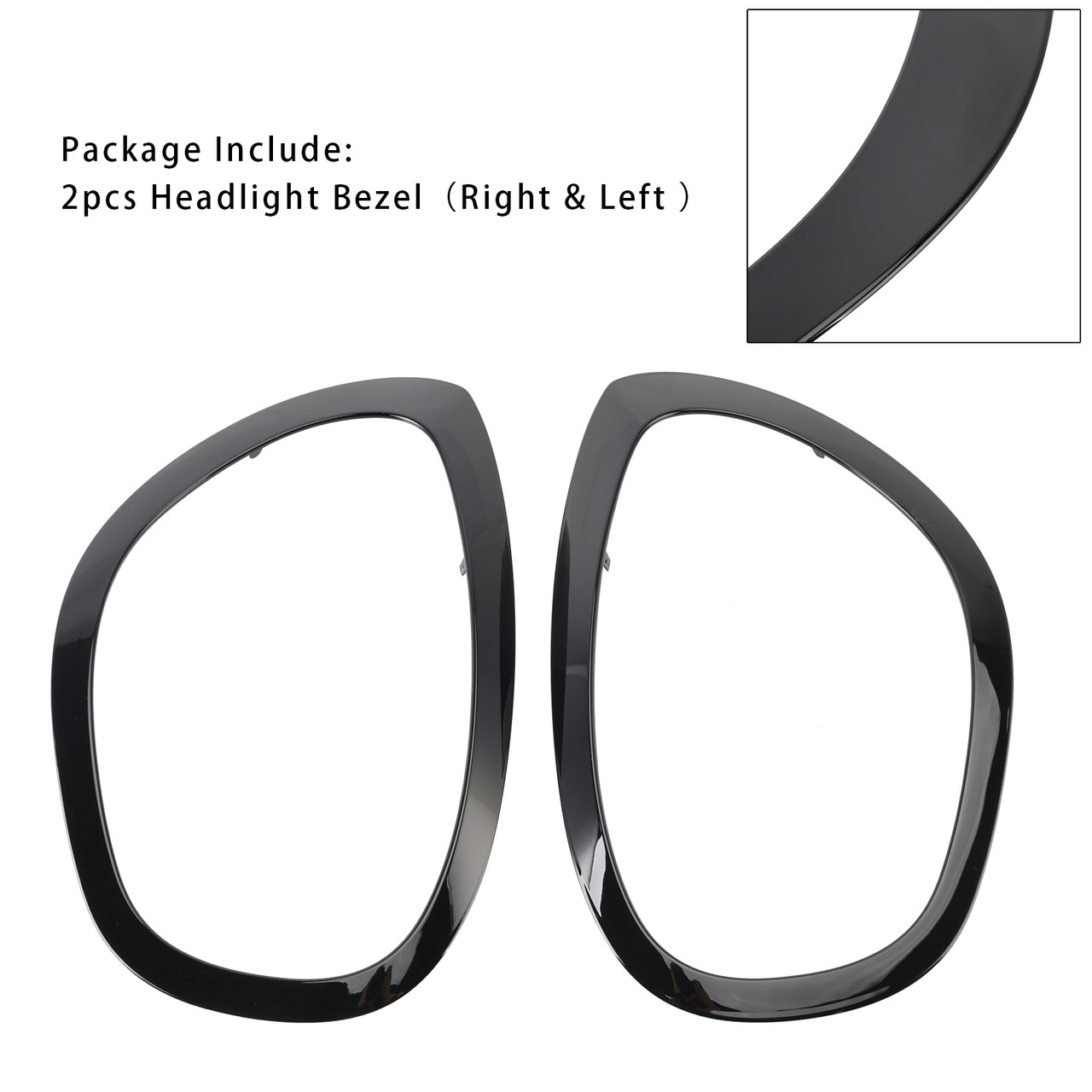 2017-2023 Mini Cooper Countryman 2PCS Left & Right Side Headlight Bezel 51137388117 Generic