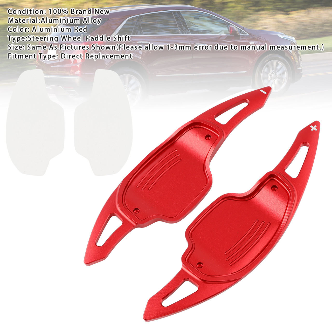 2011-2018 Opel Insignia OPC Steering Wheel Paddle Shifter Extensions Aluminium Red Generic