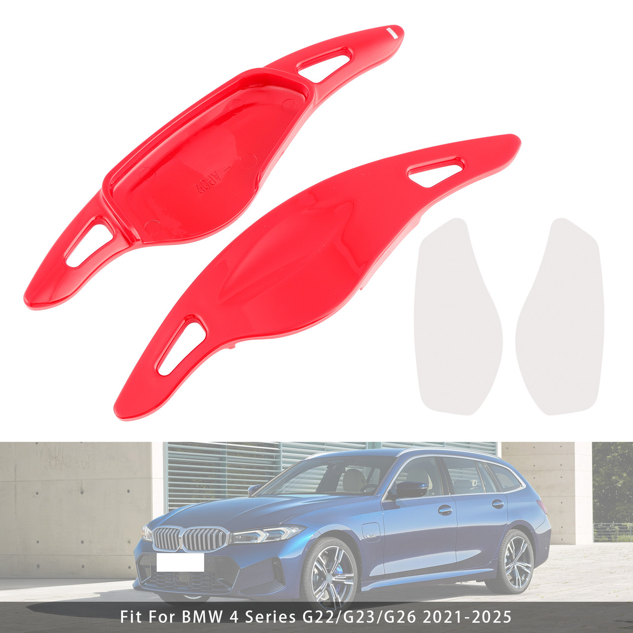 2018-2024 BMW M3 M4 M5 M8 Steering Wheel Paddle Shifter Extensions Red Generic