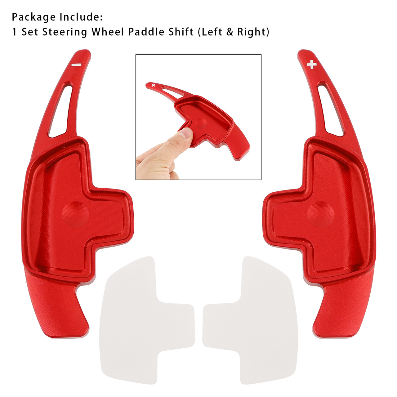 2015-2022 Mercedes-Benz C GLC E Steering Wheel Paddle Shifter Extensions Aluminium Red Generic