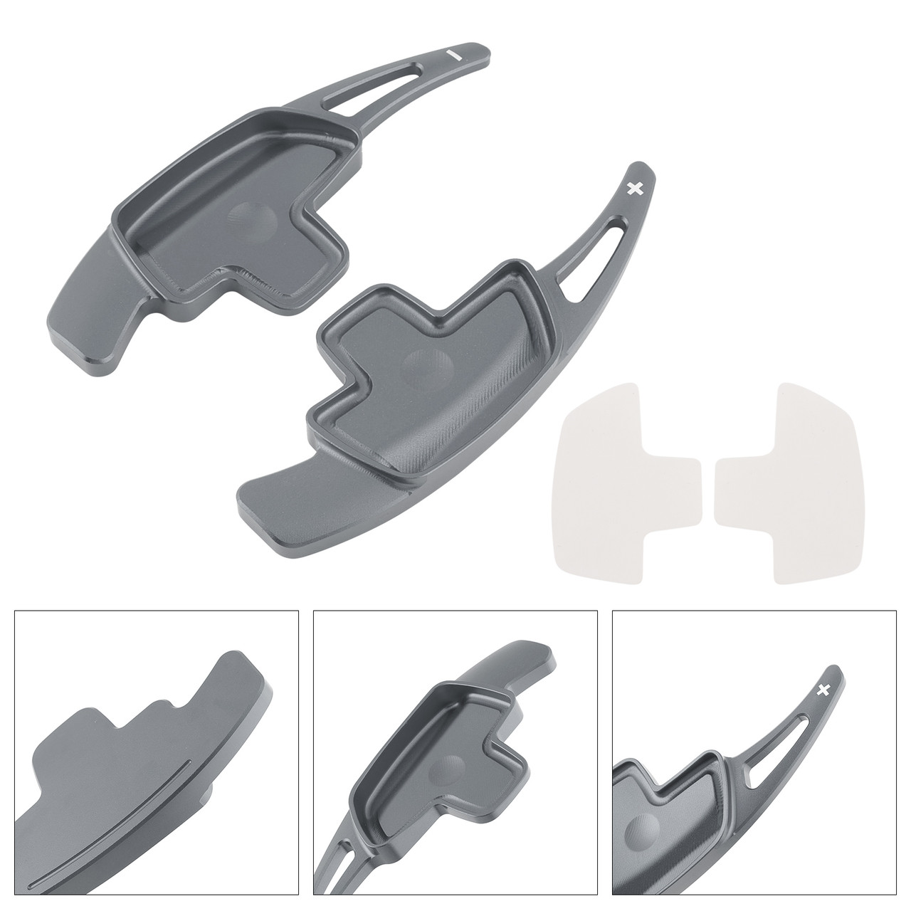 2015-2022 Mercedes-Benz C GLC E Steering Wheel Paddle Shifter Extensions Aluminium Grey Generic