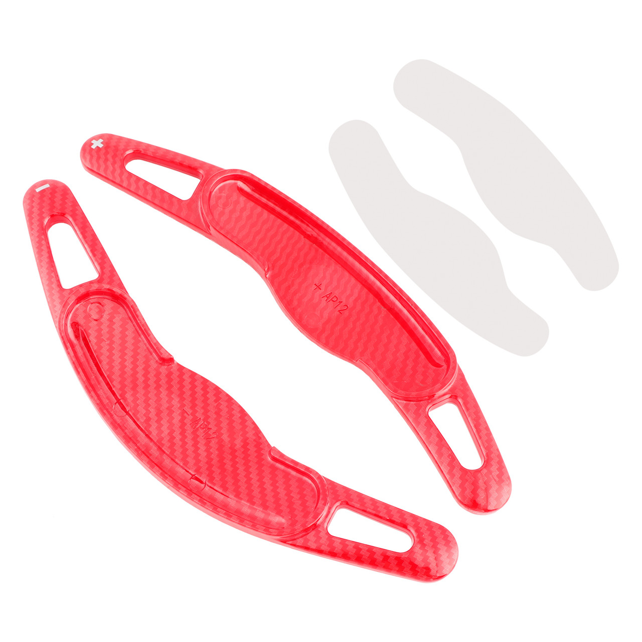 2015-2024 Mini Cooper F54 F55 F56 F57 F60 Steering Wheel Paddle Shifter Extension Carbon Fiber Red Look Generic