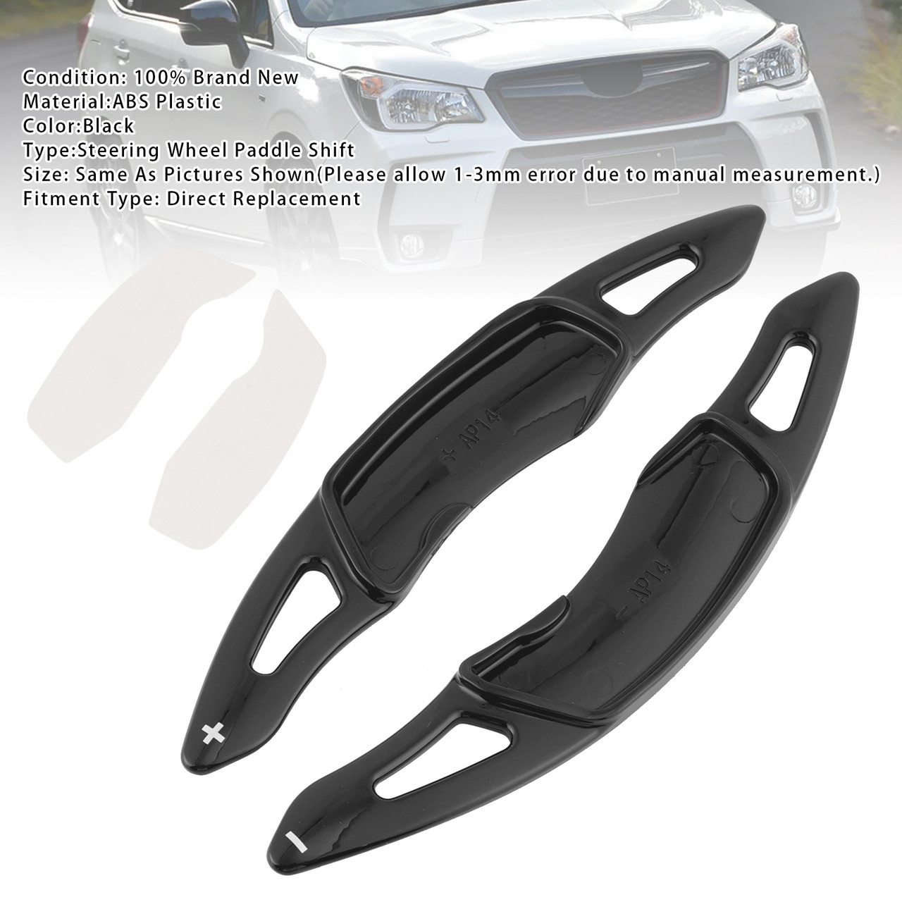 2012-2025 Toyota 86 Steering Wheel Paddle Shifter Extension Black Generic 2012-2025 Toyota 86 Steering Wheel Paddle Shifter Extension Black Generic