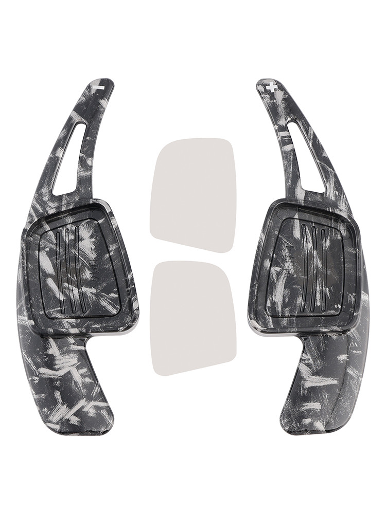 2016-2020 Audi A1 A3 A4 A5 A7 Steering Wheel Paddle Shifter Extension Black Forged Pattern Generic