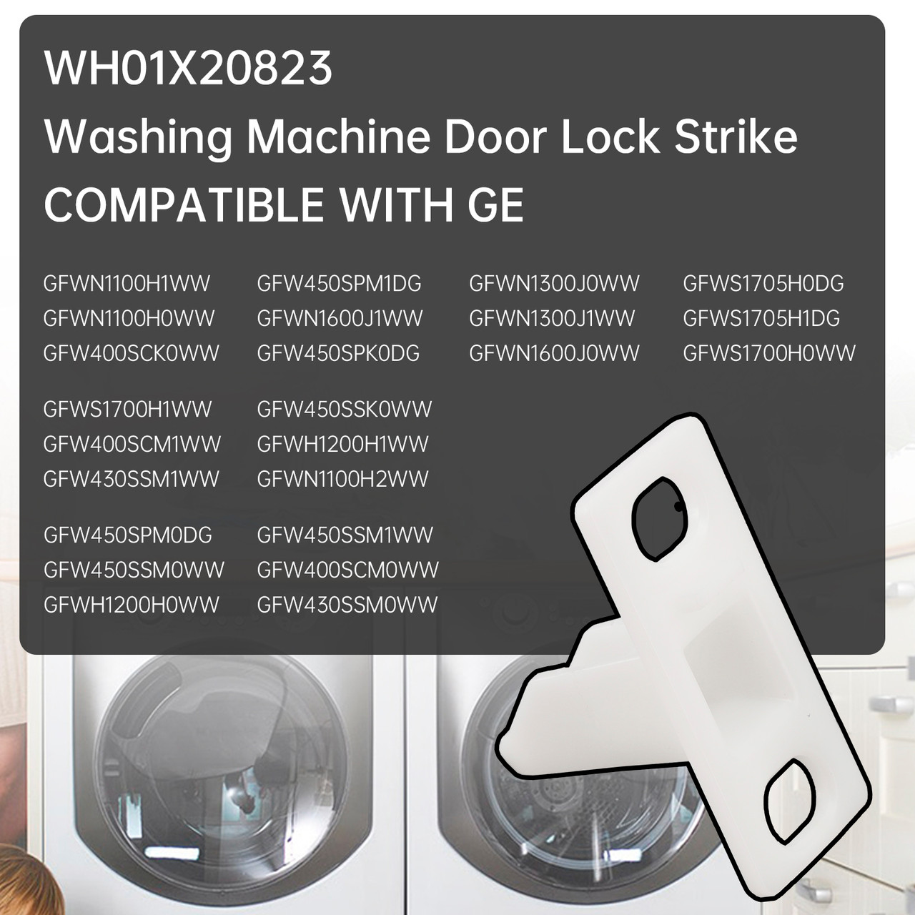 Washer Door Lock Strike WH01X20823 For GE Hotpoint Replace AP6004903 PS11736830