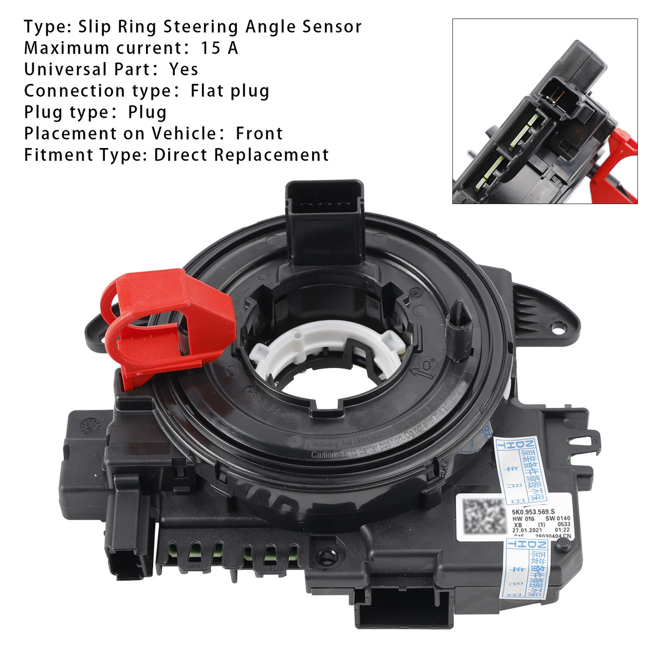 2009-2017 VW CC Passat 3C CC Slip Ring Steering Angle Sensor