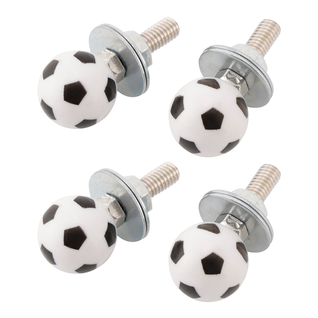 4x Custom SOCCER License Plate Bolt Screw Plastic Motorcycle Chopper Trike