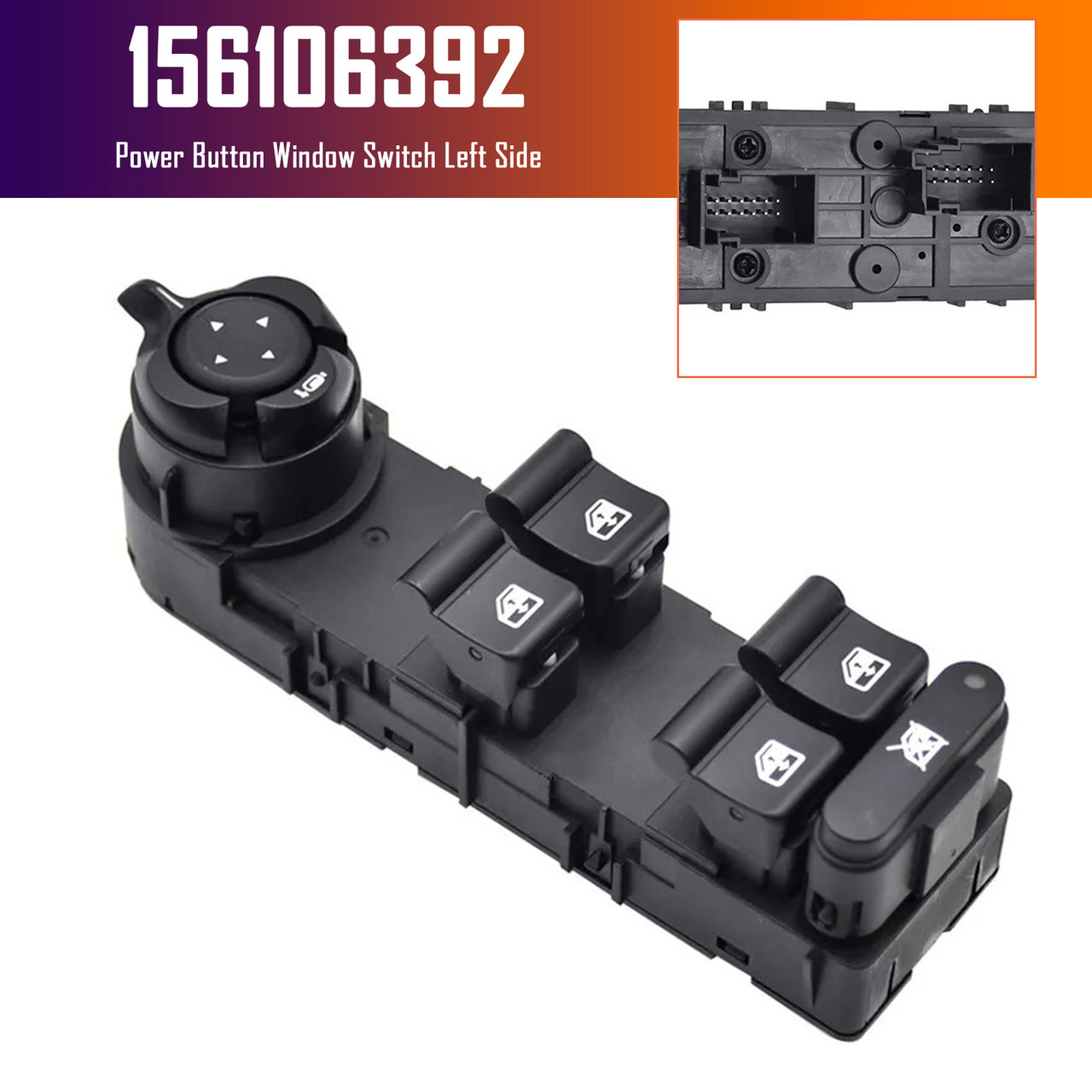 2010-2019 Alfa Romeo Giulietta Power Button Window Switch Left Side 156106392 Generic 2010-2019 Alfa Romeo Giulietta Power Button Window Switch Left Side 156106392 Generic