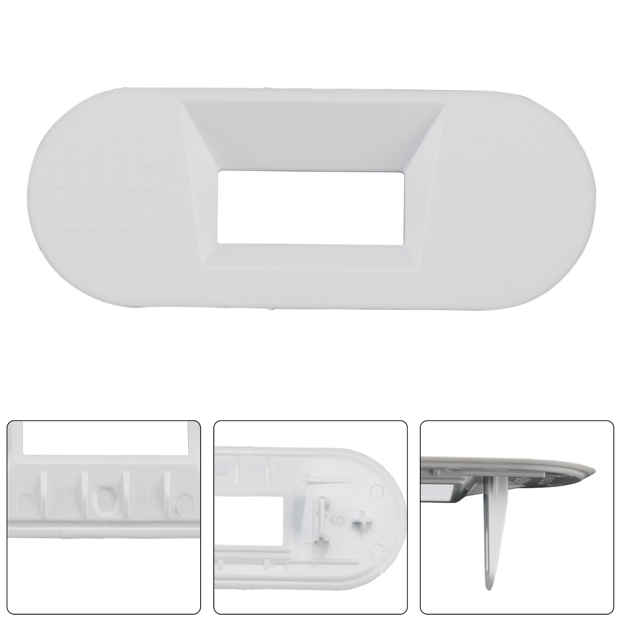 W11545554 Washer Lid Lock Bezel White