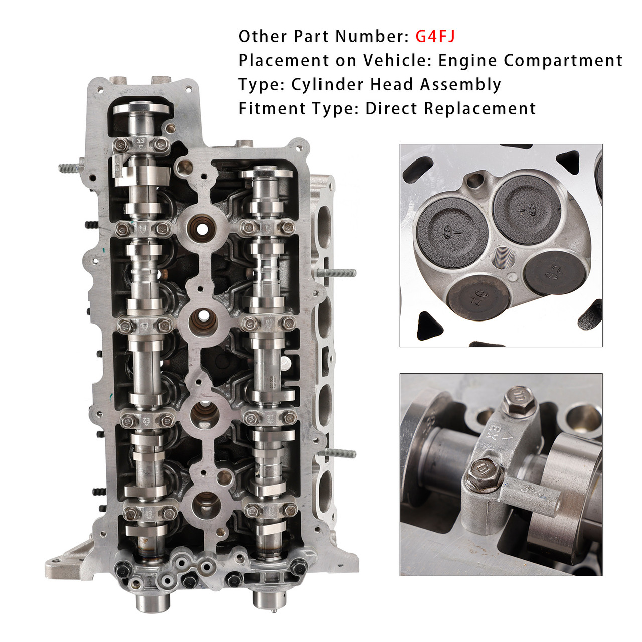 Hyundai Accent GL/GLS/GS/LE Cylinder Head Assembly G4FJ 22100