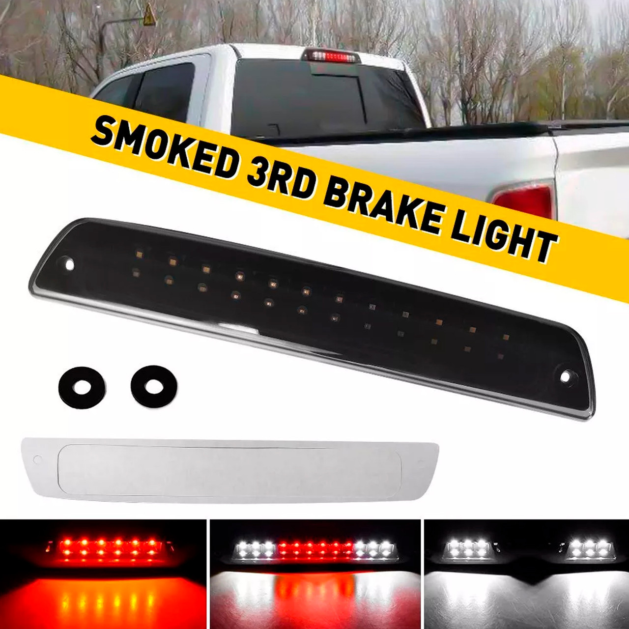 1994-2002 Dodge Ram 2500 LED 3rd Third Brake Light Tail Cargo Lamp 55077263AB 55077263AA Generic