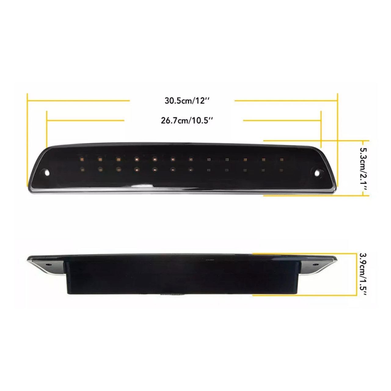 1994-2002 Dodge Ram 2500 LED 3rd Third Brake Light Tail Cargo Lamp 55077263AB 55077263AA Generic