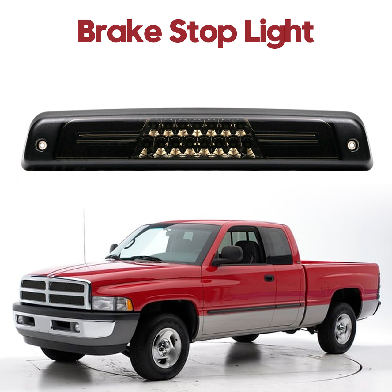 1994-2002 Dodge Ram 3500 LED 3rd Third Brake Light Tail Cargo Lamp 55077263AB 55077263AA Generic