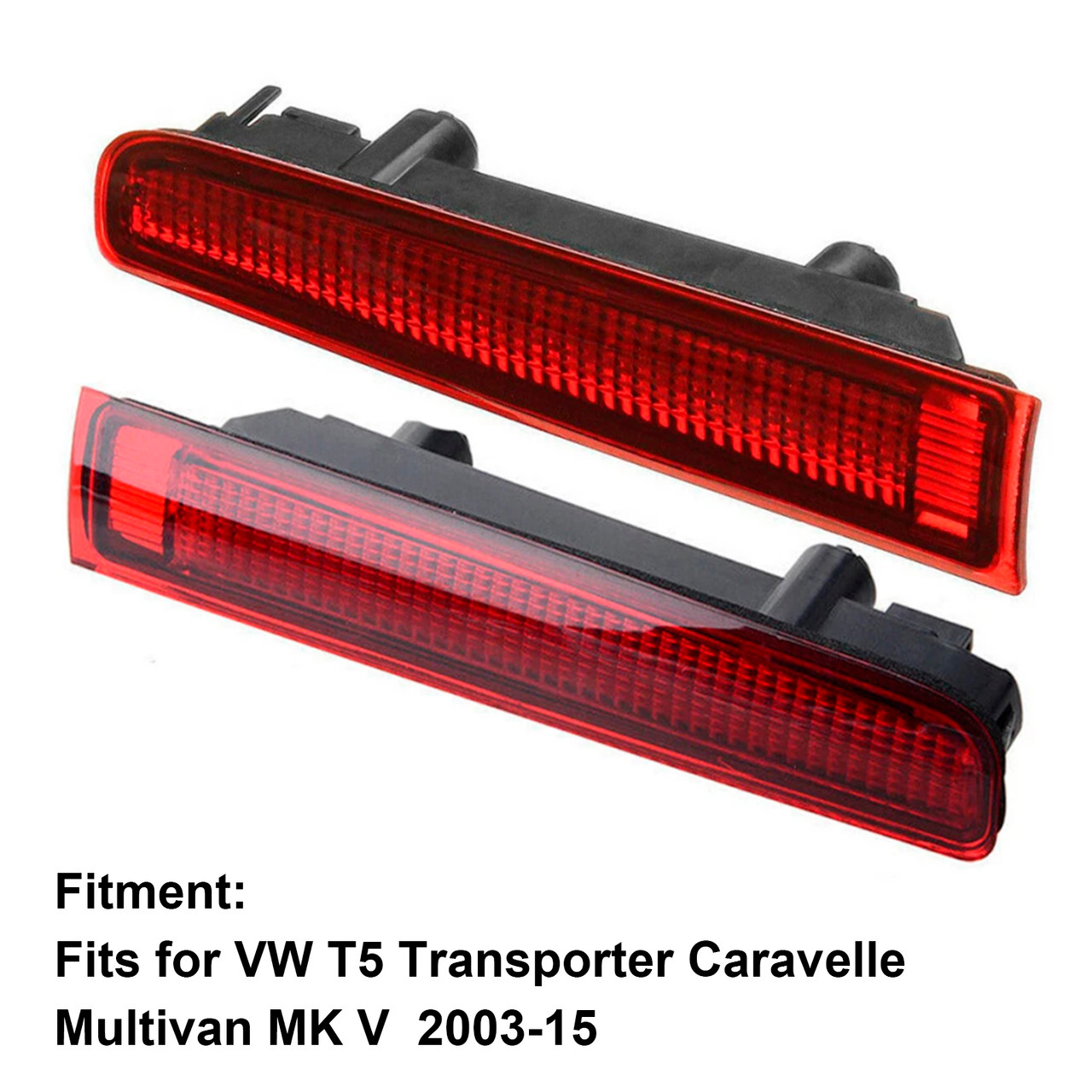 2003-2015 VW T5 Transporter Caravelle Multivan MK V 3rd High Level Rear Brake Light Barn 4 Door 7H0945097B Red Generic