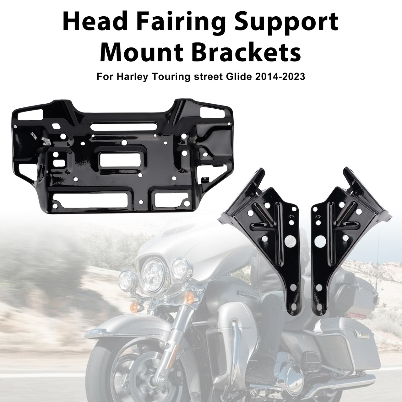 2014-2023 Harley Touring street Glide 1 Set Head Brackets 57000186 57000169 57000170 Generic 2014-2023 Harley Touring street Glide 1 Set Head Brackets 57000186 57000169 57000170 Generic