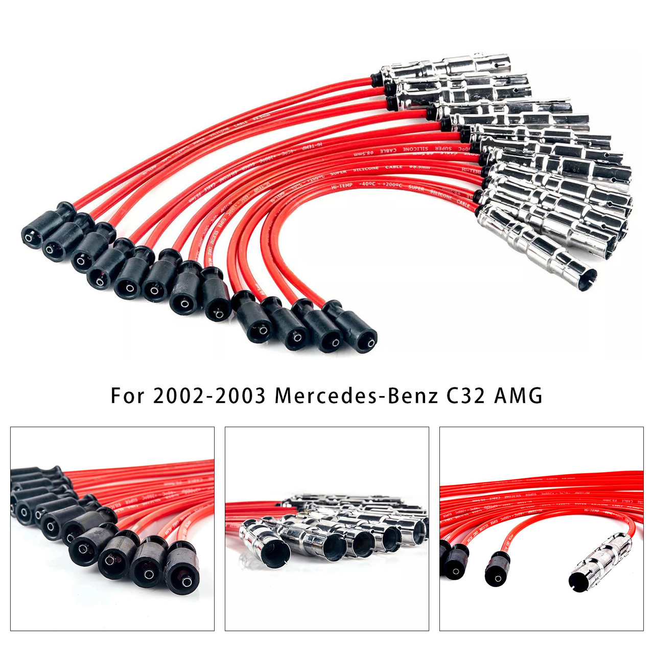 1998-2000 Mercedes-Benz C280 16pcs Spark Plug Ignition Wire Set 1121500218 Generic