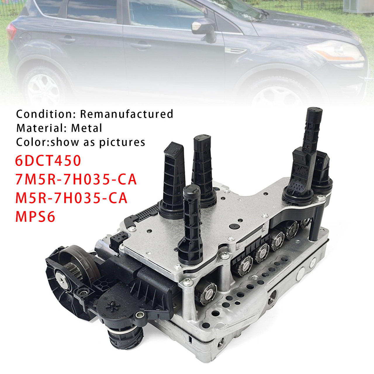 2010-2011 S-MAX 2.0L Transmission Mechatronic Valve Body+TCM 7M5R