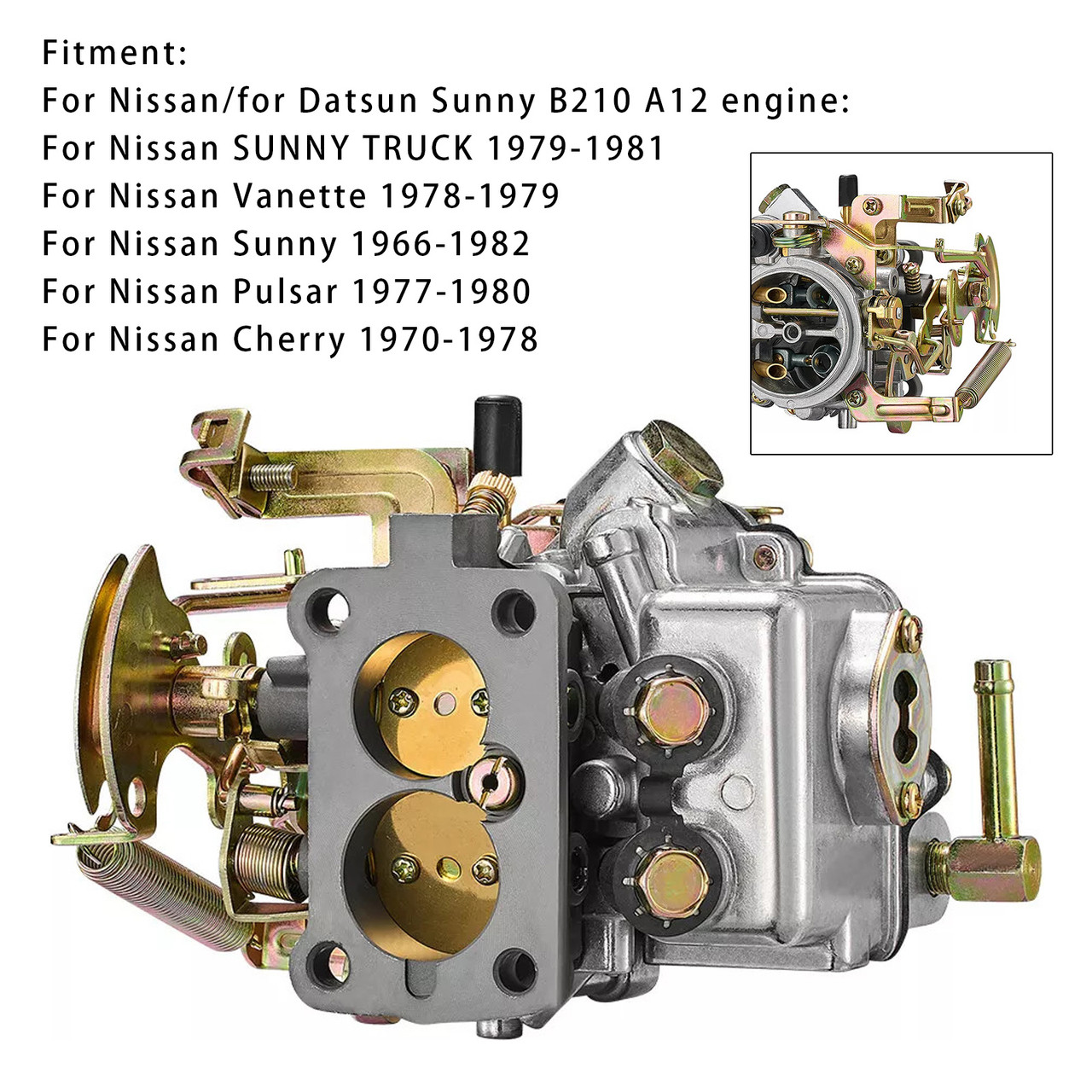1966-1982 Nissan Sunny Carburetor Carb 16010-H1602 Generic - Mad