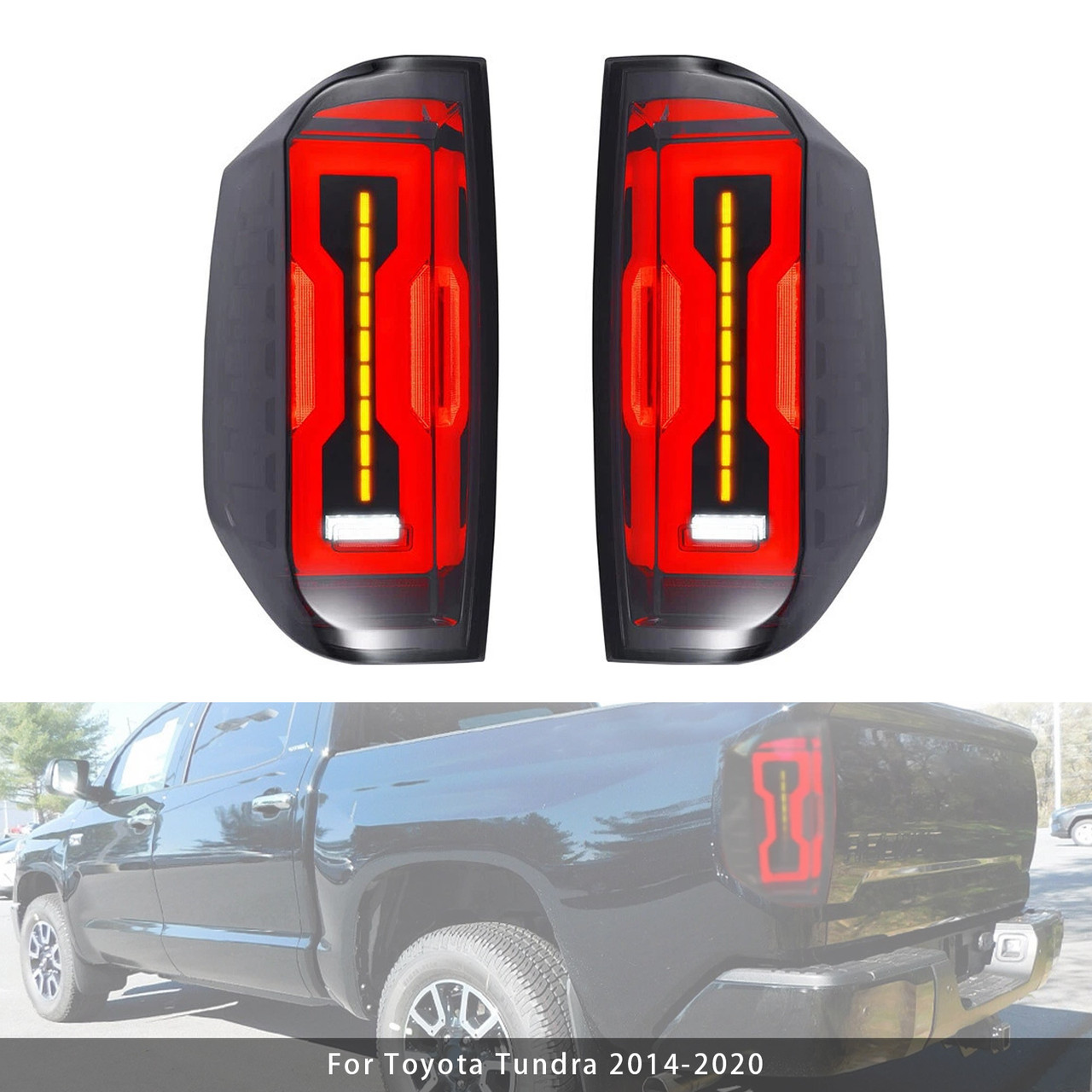 2015-2020 Toyota Tundra V8 5.7L 1Pair LED Tail Light Assembly 815600C101 Generic