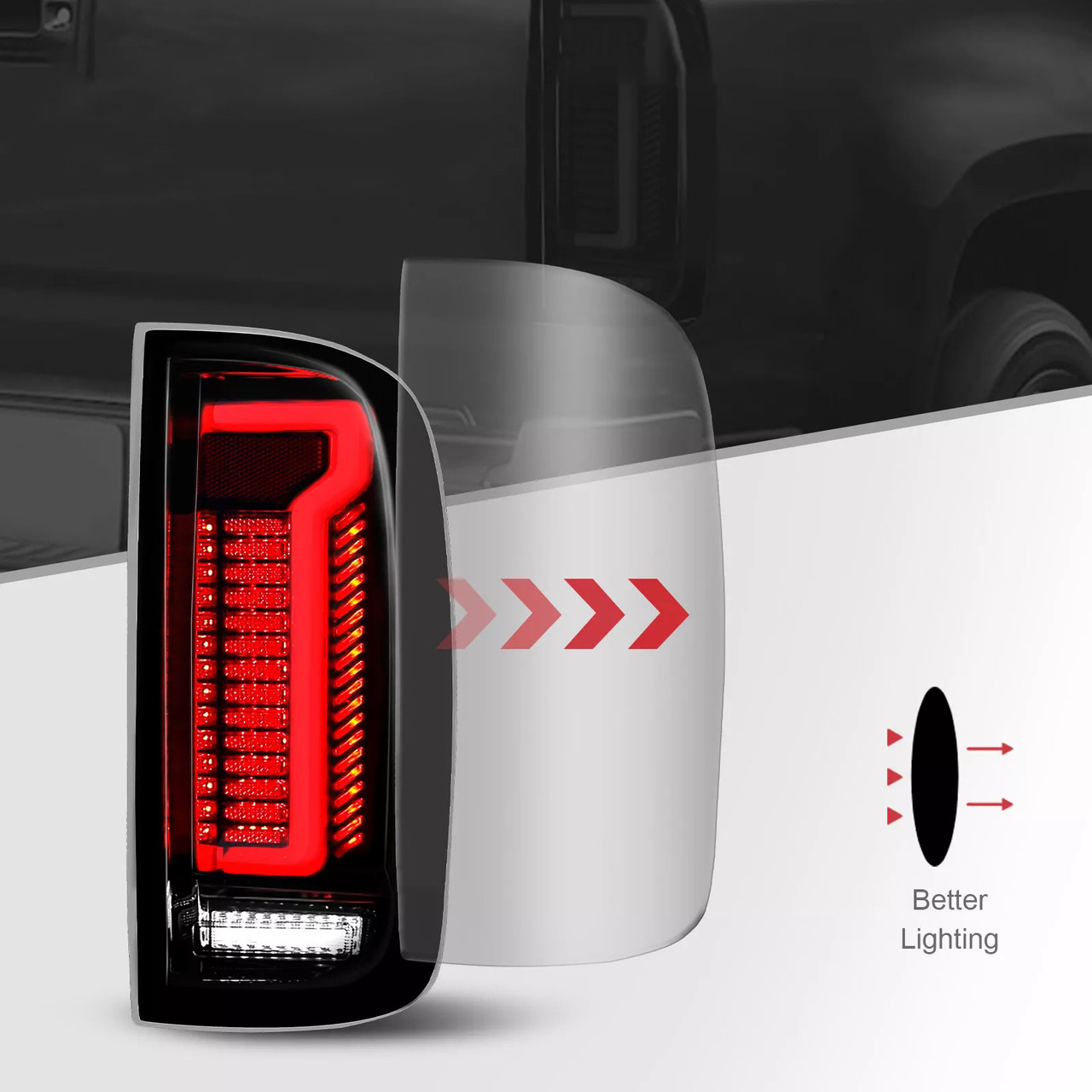 2015-2022 Chevy Colorado GMC Canyon Left+Right LED Tail Light Assembly RED Generic