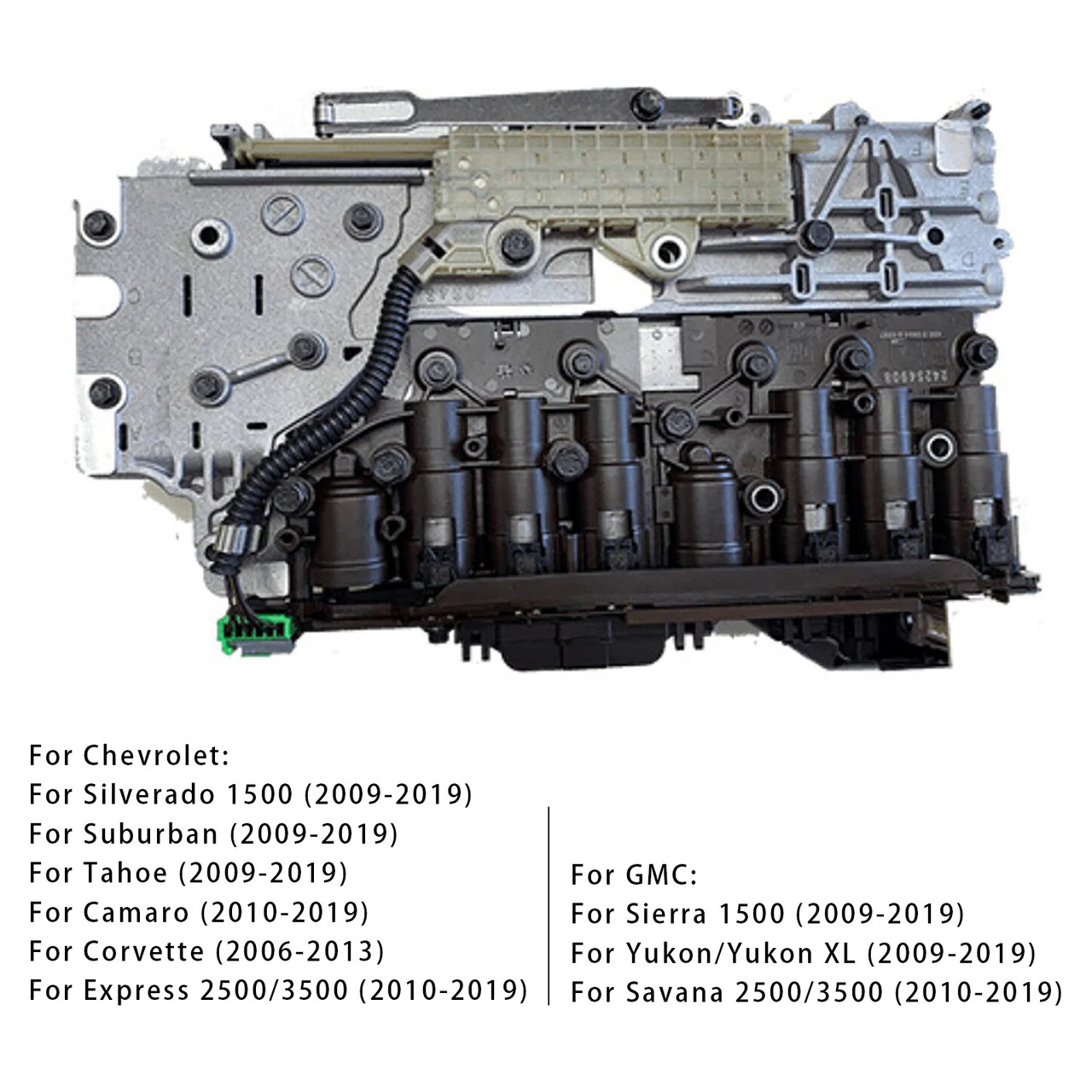 2009-2019 Chevrolet Tahoe Valve Body+Transmission Control Module & Solenoid 6L80 6L80E Generic