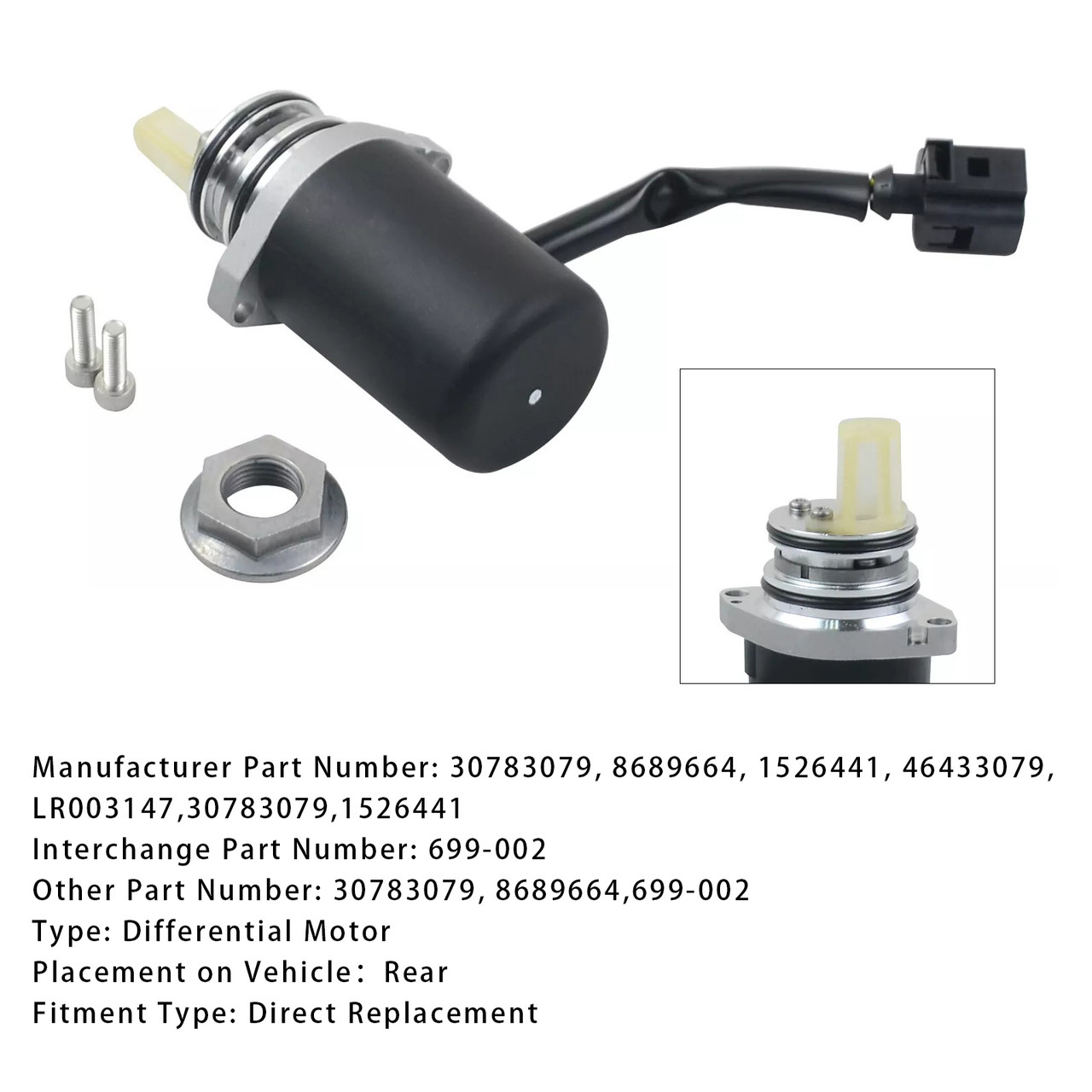 2003-2009 Volvo XC70 Rear Differential Oil Pump 8689664 30783079 Generic