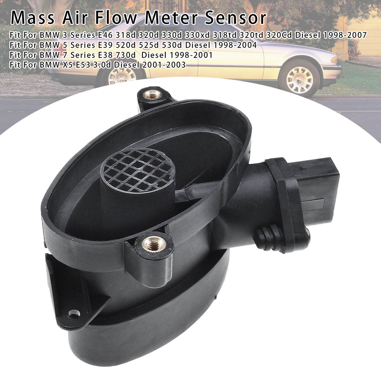 1998-2001 BMW 7 Series E38 730d  Diesel Mass Air Flow Meter Sensor 0928400468 Generic