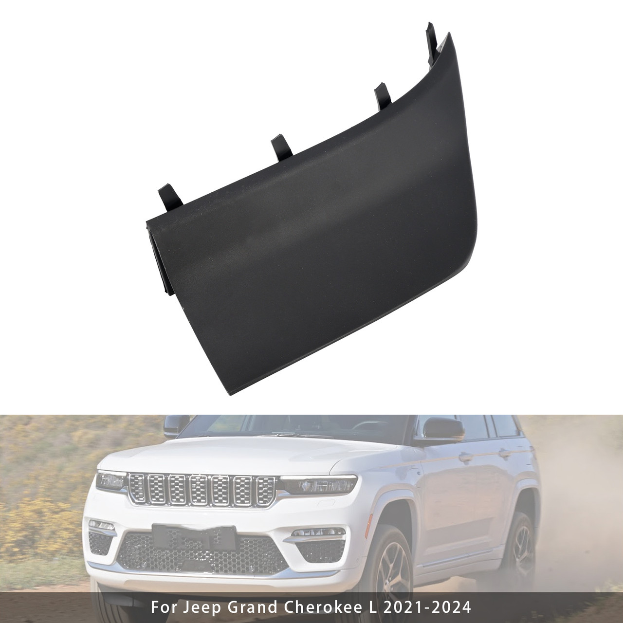 2021-2024 Jeep Grand Cherokee L Front Left Fascia Spat 68421753AB Generic