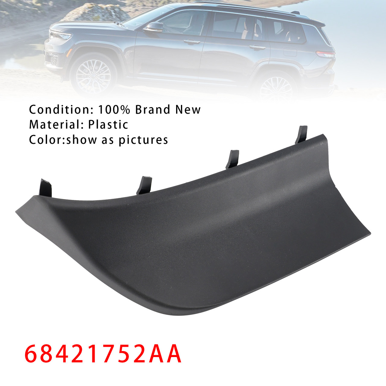 2021-2024 Jeep Grand Cherokee R Front Right Fascia Spat 68421752AA