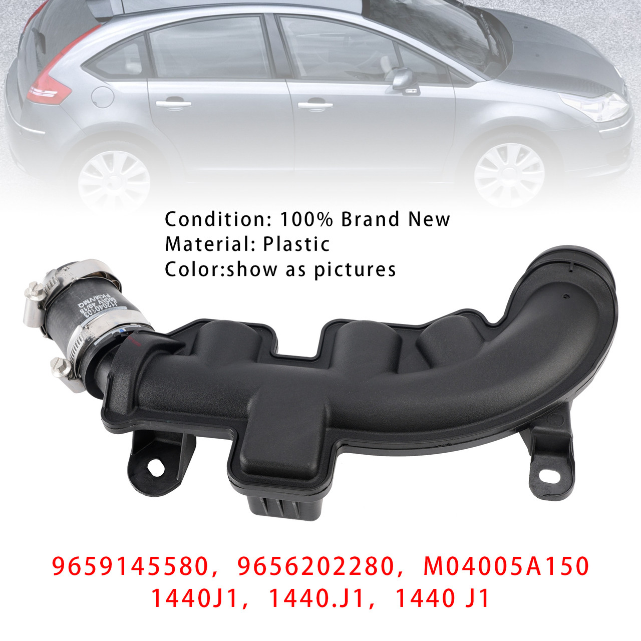 2007-2017 PEUGEOT 3008 308 5008 508 RCZ Intercharge Air Hose 1440J1 Generic 2007-2017 PEUGEOT 3008 308 5008 508 RCZ Intercharge Air Hose 1440J1 Generic